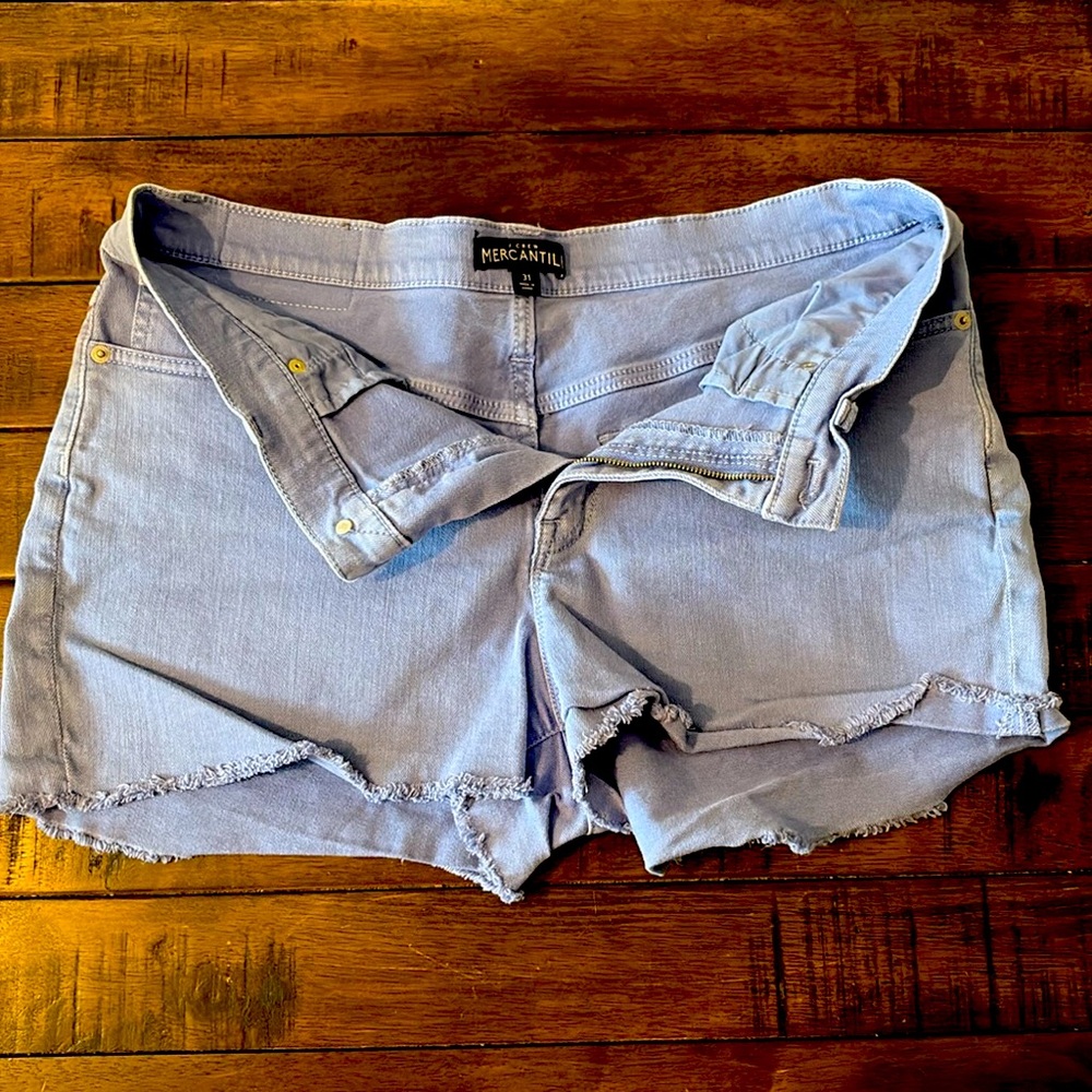J.Crew Mercantile Light Blue Cut Off Shorts